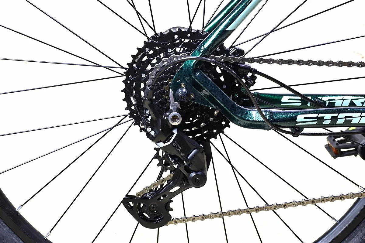 Фото Велосипед Stark Router 29 4 HD (2024) темно-зеленый металлик/мятный HQ-0014168 со склада магазина СпортЕВ