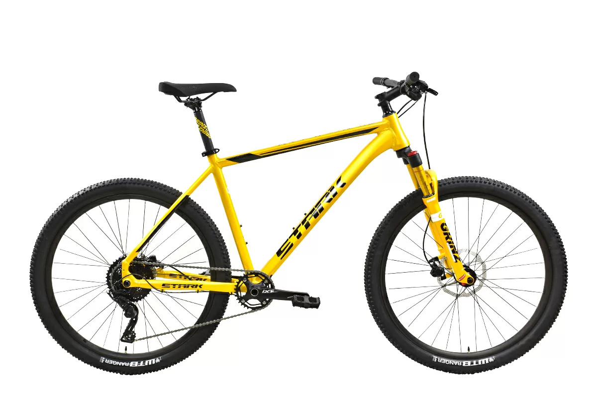 Фото Велосипед Stark Armer 27.5 HD (2024) золотой матовый/черный со склада магазина Спортев