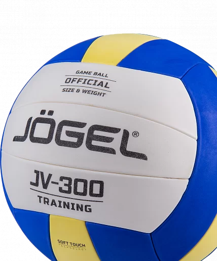 Фото Мяч волейбольный Jogel JV-300 синий/желтый 19092 со склада магазина СпортЕВ