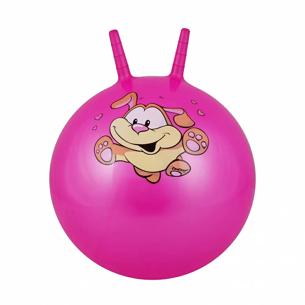 Фото Мяч-попрыгун 38 см (15") Body Form с 2 ручками pink BF-CHB02 со склада магазина СпортЕВ