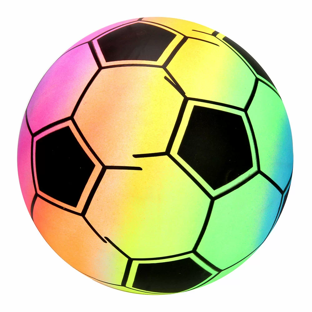 Фото Мяч игровой Silapro футбольный ПВХ 23см радужный 133-026 со склада магазина СпортЕВ