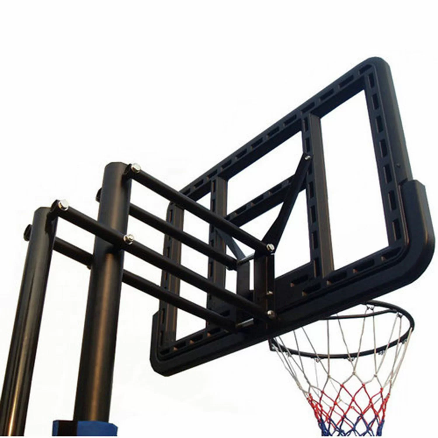 Фото Баскетбольная мобильная стойка DFC STAND44PVC1 110x75cm ПВХ винт.регулировка со склада магазина СпортЕВ