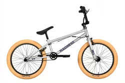 Велосипед Stark Madness BMX 3 (2023) серебристый/фиолетовый/кремовый