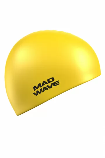 Фото Шапочка для плавания Mad Wave Intensive Big yellow M0531 12 2 06W со склада магазина СпортЕВ