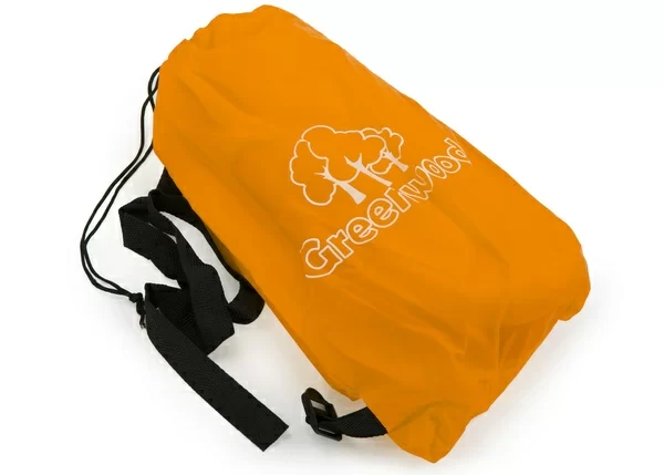 Фото Лежак надувной Greenwood Lazy Bag 250 х 70см оранжевый со склада магазина СпортЕВ