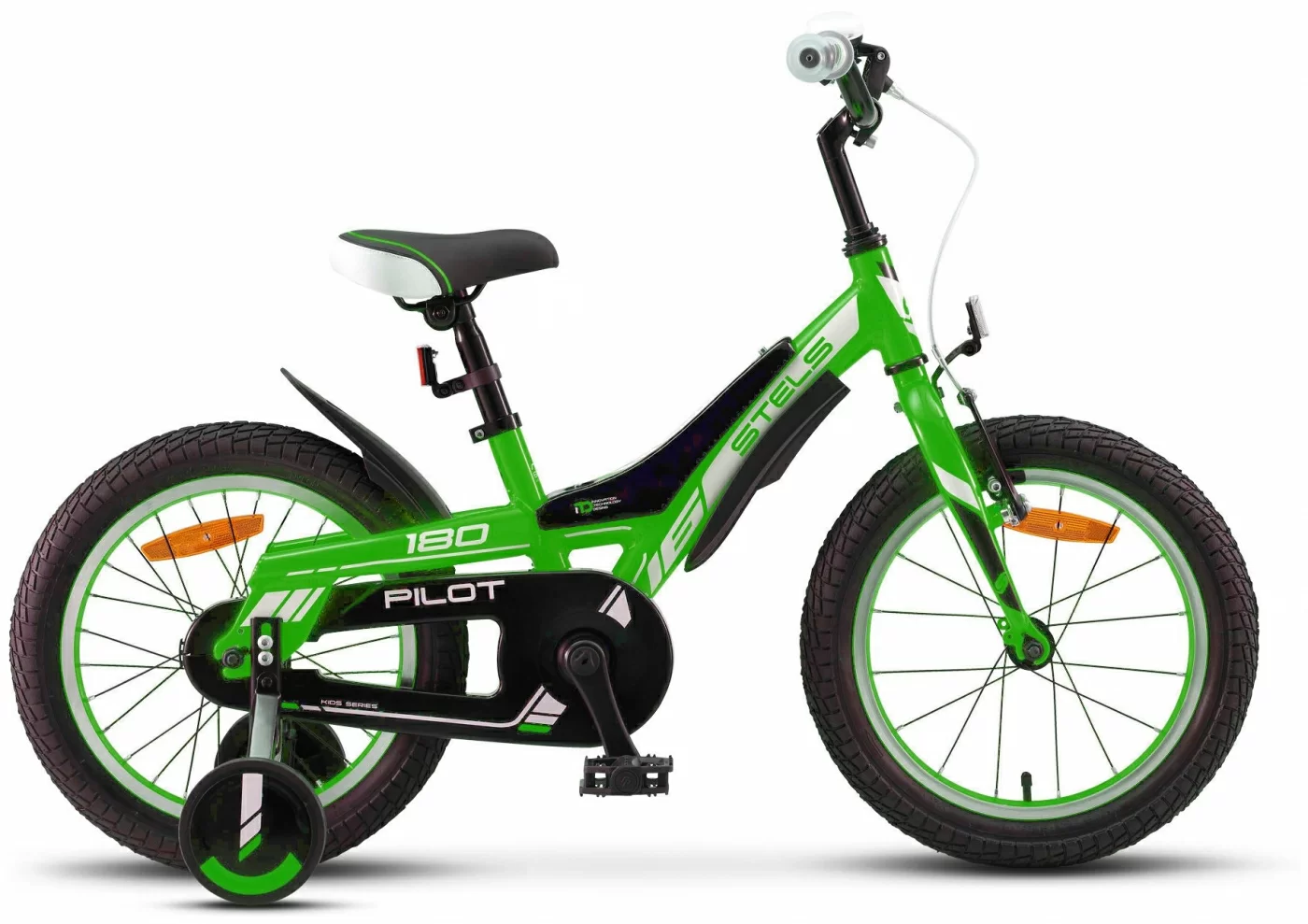 Фото Велосипед Stels Pilot-180 16" (2020) зеленый V010 со склада магазина СпортЕВ