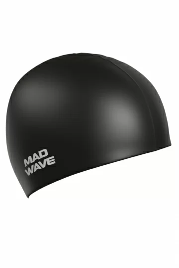 Фото Шапочка для плавания Mad Wave Intensive Big black M0531 12 2 01W со склада магазина СпортЕВ
