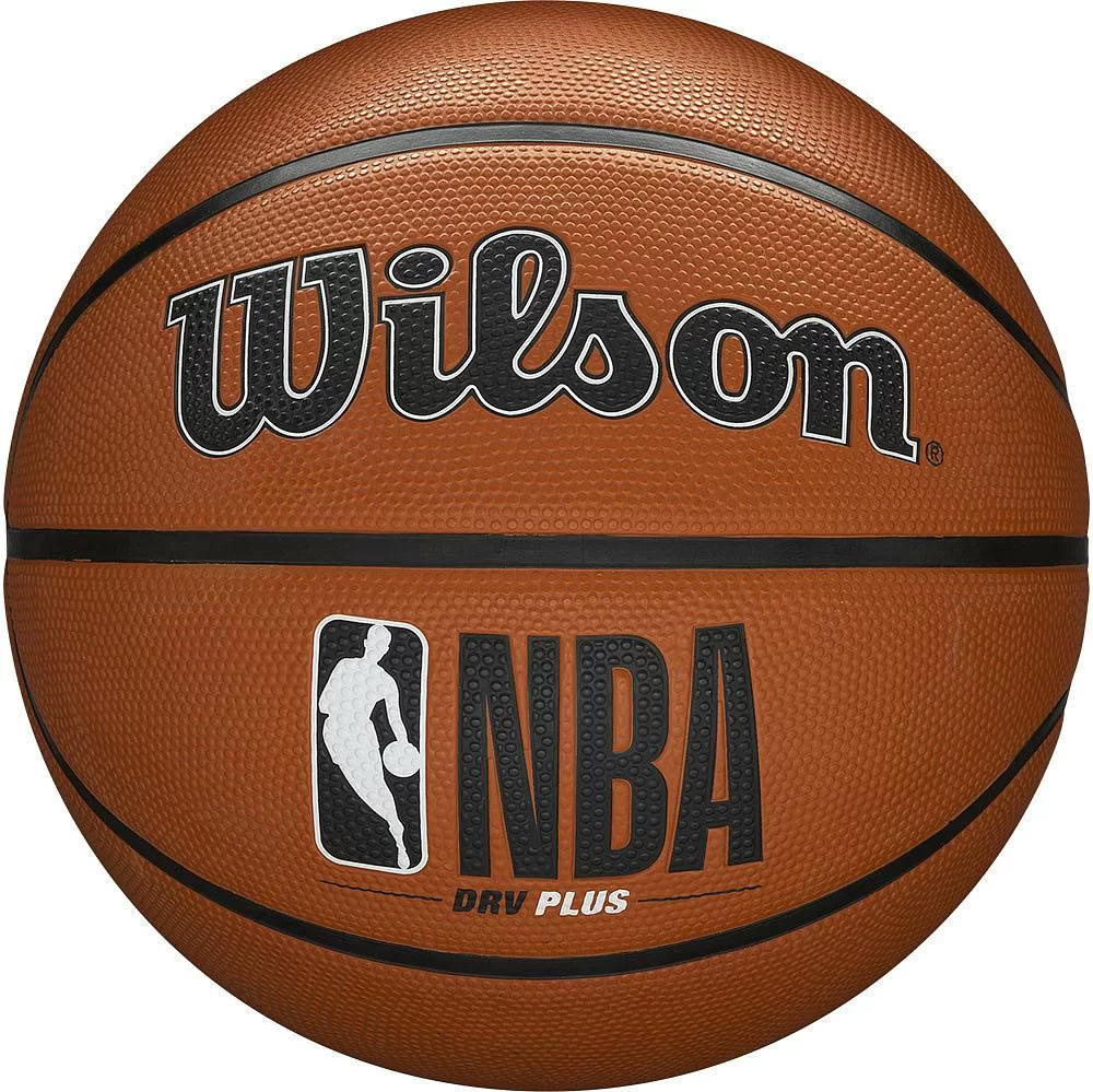 Фото Мяч баскетбольный Wilson NBA DRV Plus размер №7 коричневый WTB9200XB07 со склада магазина СпортЕВ