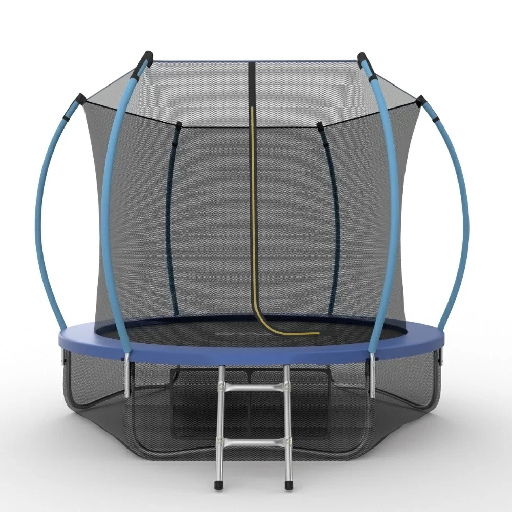 Фото EVO JUMP Internal 10ft (Blue) + Lower net. Батут с внутренней сеткой и лестницей, диаметр 10ft (синий) + нижняя сеть со склада магазина СпортЕВ