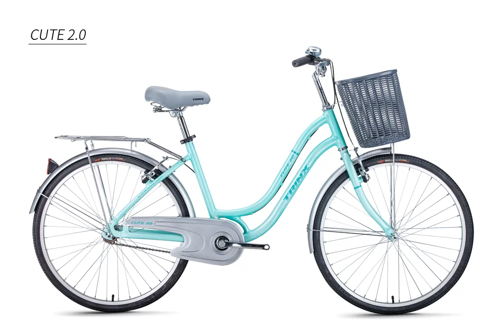 Фото Велосипед TRINX Cute 2.0 24 серый/синий/фиолетовый/коричневый со склада магазина СпортЕВ