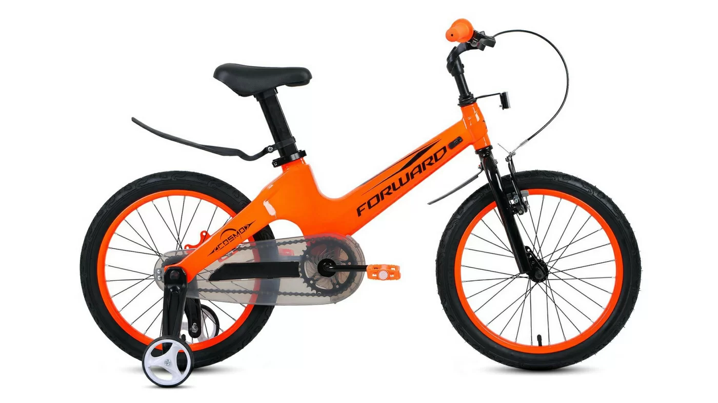 Фото Велосипед Forward Cosmo 18 (1ск) (2021) оранжевый со склада магазина СпортЕВ