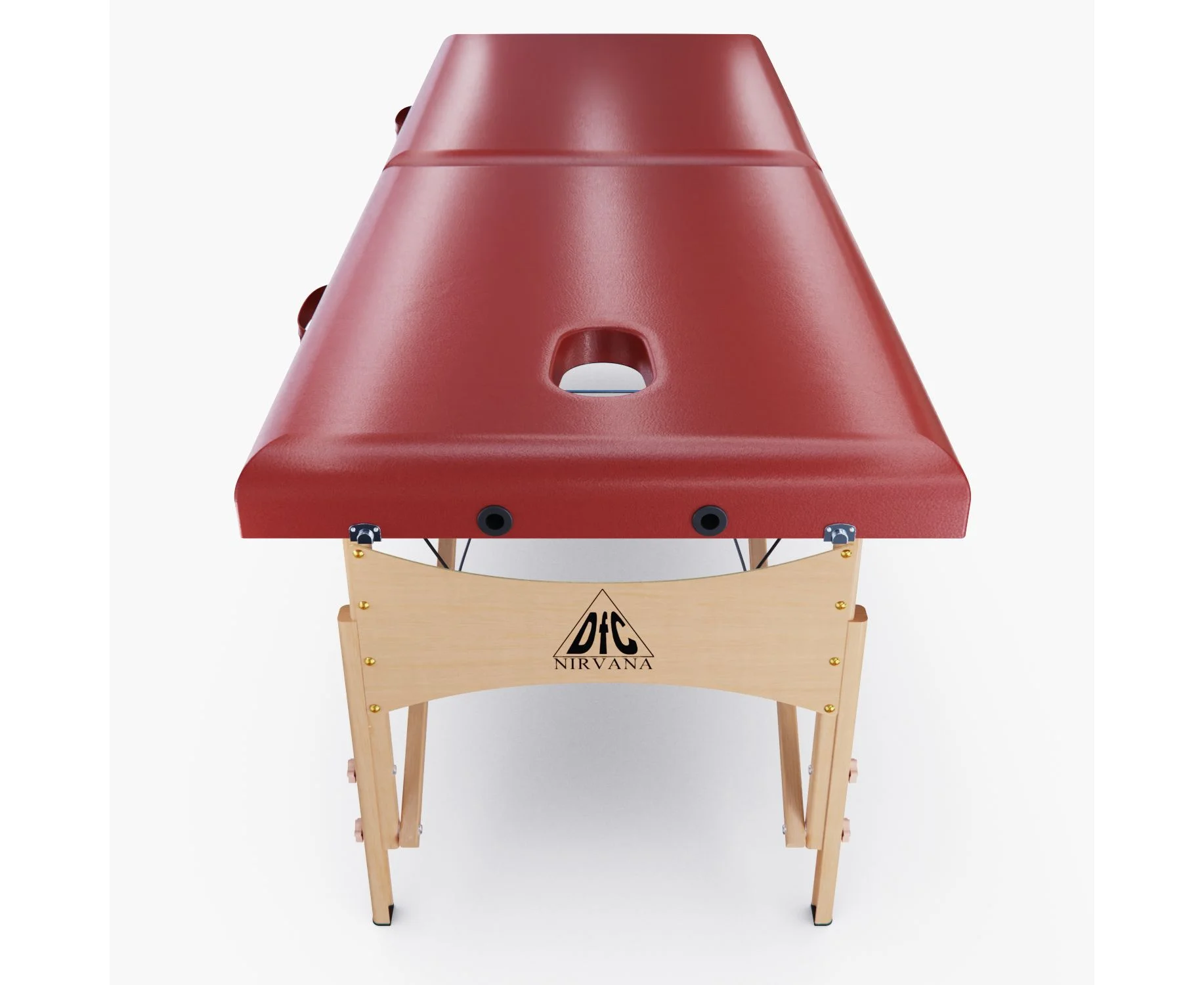 Фото Массажный стол DFC NIRVANA, Optima, дерев. ножки, цвет винный (Wine) TS20110S_W со склада магазина Спортев