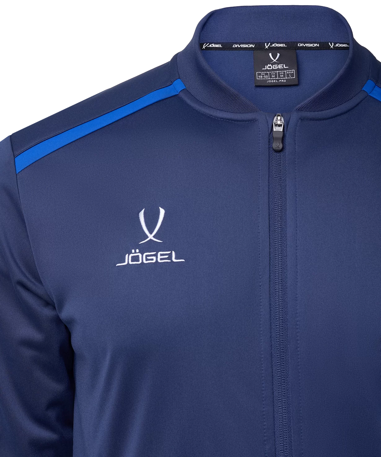 Фото Олимпийка DIVISION PerFormDRY Pre-match Knit Jacket, темно-синий Jögel со склада магазина СпортЕВ