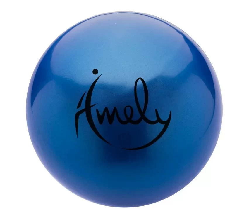 Фото Мяч для художественной гимнастики 15 см Amely AGB-301 синий 19931 со склада магазина СпортЕВ