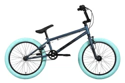 Велосипед Stark Madness BMX 1 (2022) темно-синий/черный/голубой