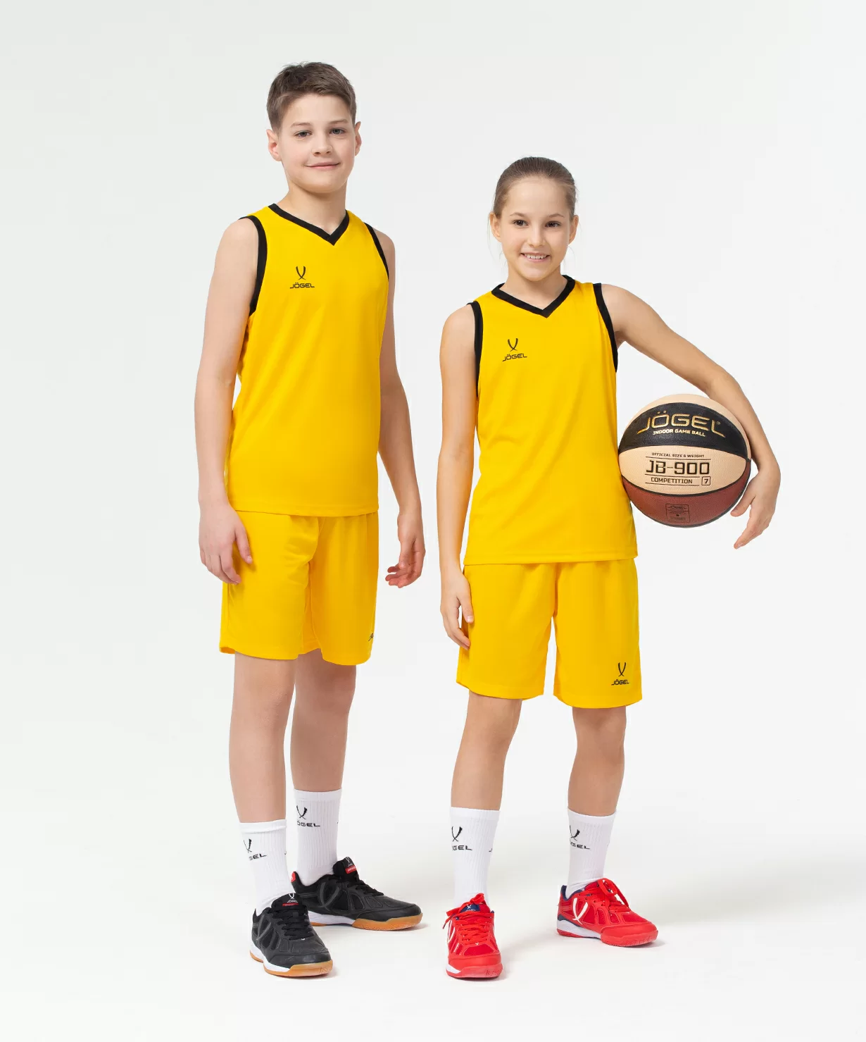 Фото Шорты баскетбольные Camp Basic, желтый, детский Jögel со склада магазина СпортЕВ
