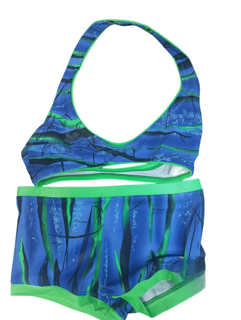 Фото Купальник Arena раздельный зеленый 89623 со склада магазина Спортев