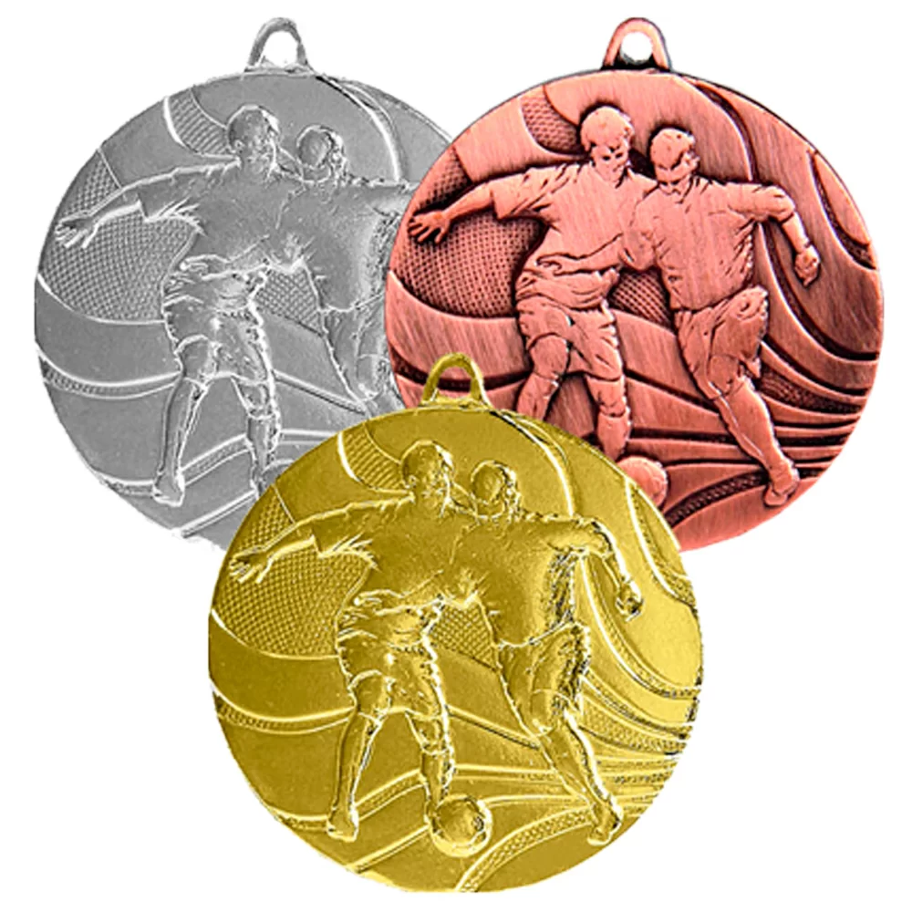 Фото Комплект медалей MMC 3650 (G/S/B) футбол (D-50мм, s-2,5мм) со склада магазина Спортев
