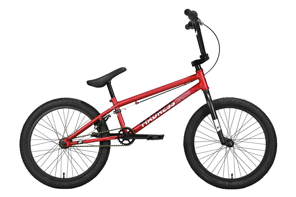 Фото Велосипед Stark Madness BMX 4 (2022) красный/черный со склада магазина СпортЕВ