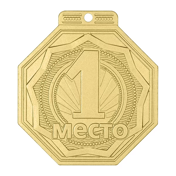 Фото Медаль MZP 501-55/GM 1 место (50х55мм, s-2 мм) со склада магазина Спортев