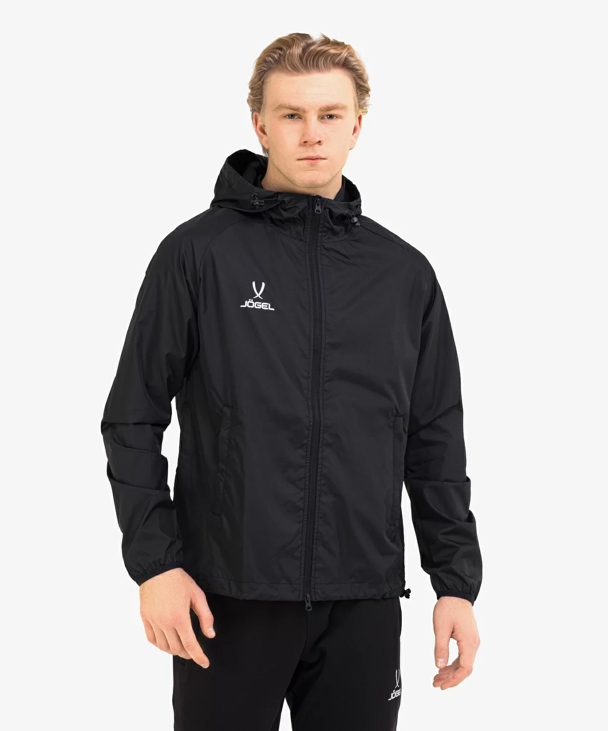 Фото Куртка ветрозащитная CAMP Rain Jacket, черный Jögel со склада магазина Спортев