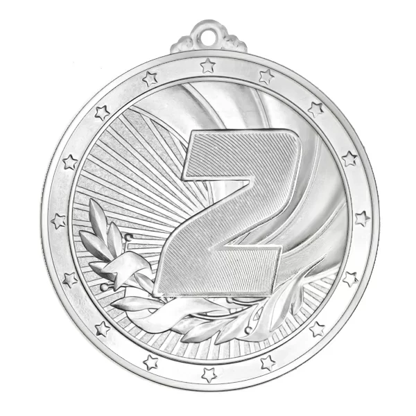 Фото Медаль MZ 31-70/S 2 место (D-70 мм, s-2,5 мм) со склада магазина Спортев
