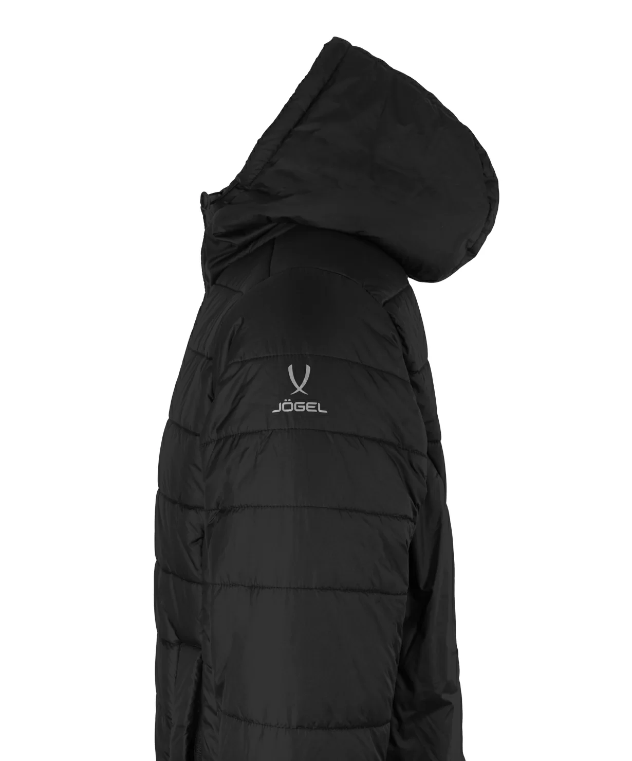 Фото Пальто утепленное ESSENTIAL Long Padded Jacket, черный Jögel со склада магазина Спортев