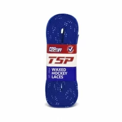 Шнурки хоккейные 213 см с пропиткой TSP Hockey Laces Waxed royal 2145