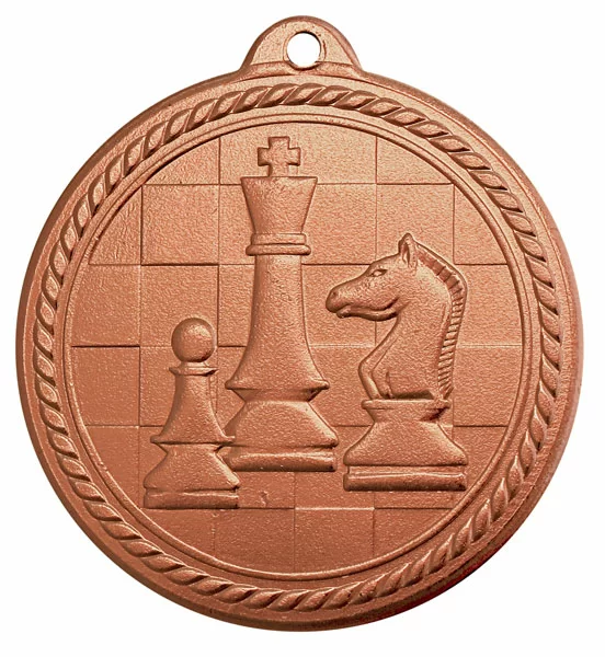 Фото Медаль MZ 80-50/ВM шахматы (D-50мм, s-2мм) со склада магазина Спортев