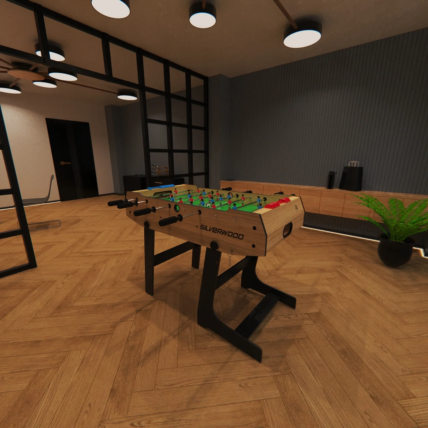 Фото Игровой стол - футбол DFC SILVERWOOD SB-ST-07 со склада магазина Спортев