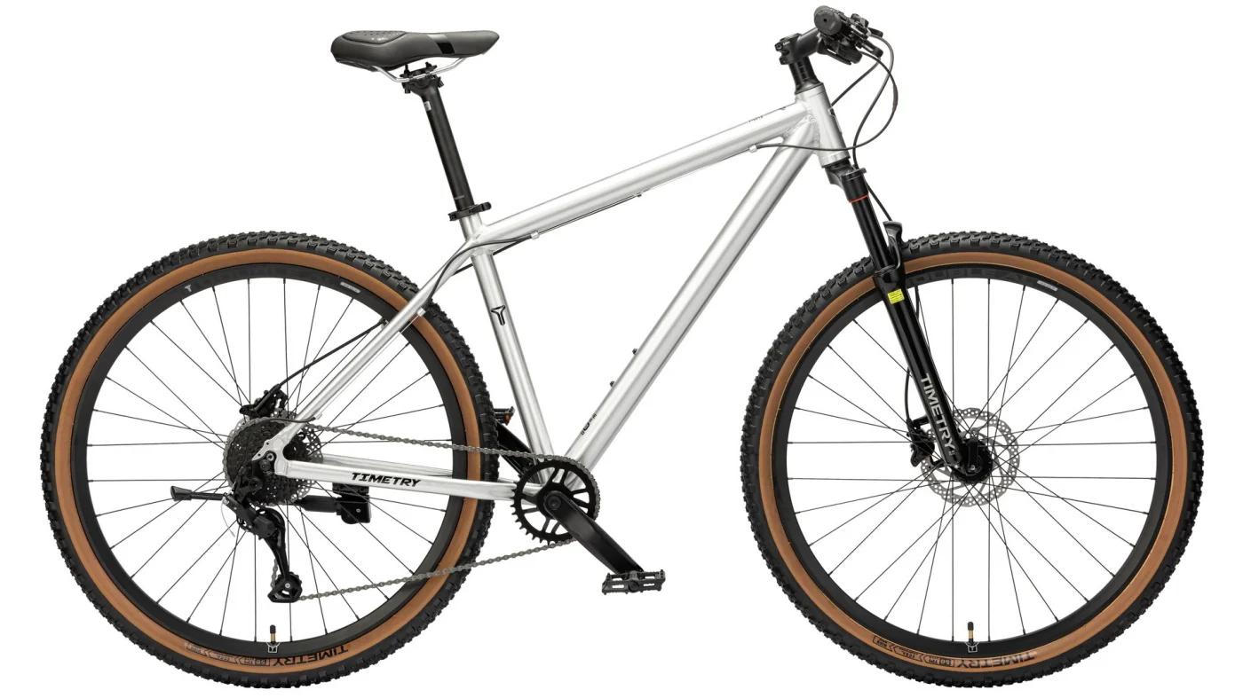 Фото Велосипед Timetry TT283 27.5" 9 скор. серебряный со склада магазина Спортев
