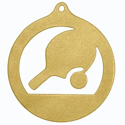 Медаль MZP 954-70/GM  наст. теннис (D-70 мм, s-2 мм)