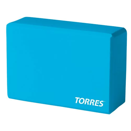 Фото Блок для йоги Torres YL8005 8х15х23 см ЭВА голубой со склада магазина СпортЕВ