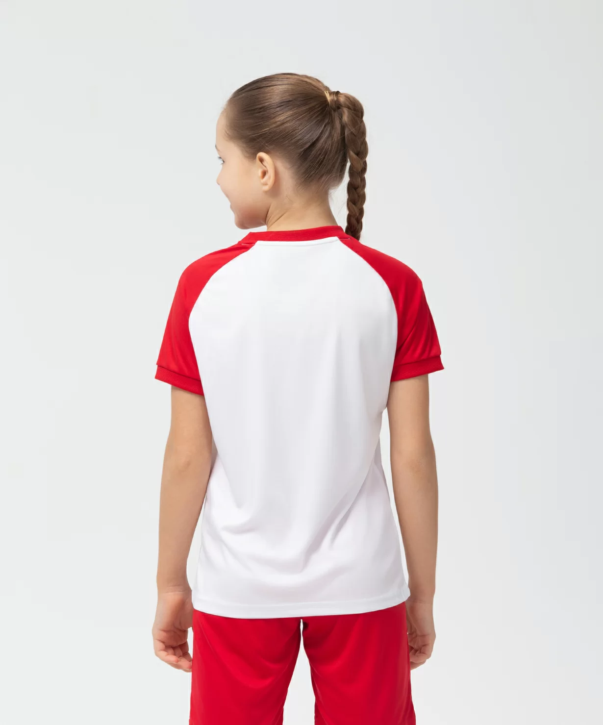 Фото Футболка игровая CAMP Reglan Jersey, белый/красный, детский Jögel со склада магазина Спортев