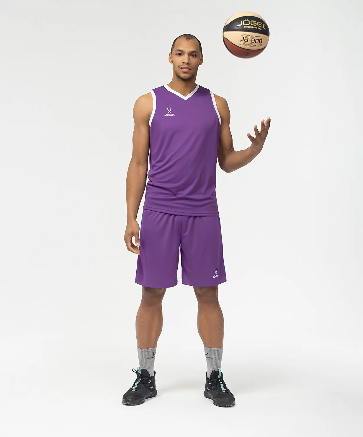 Фото Шорты баскетбольные Camp Basic, фиолетовый Jögel со склада магазина СпортЕВ