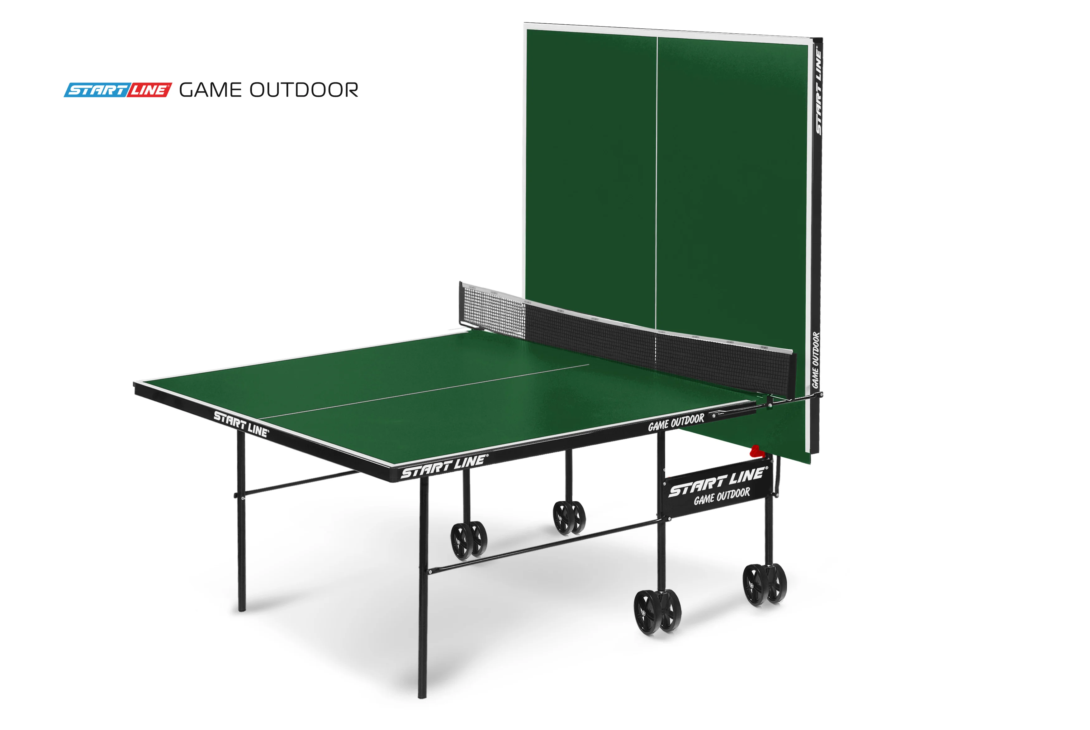 Фото Стол теннисный Game Всепогодный с сеткой Зелёный со склада магазина Спортев