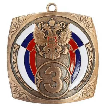 Фото Медаль АТ801 RUS 80-80 мм со склада магазина СпортЕВ