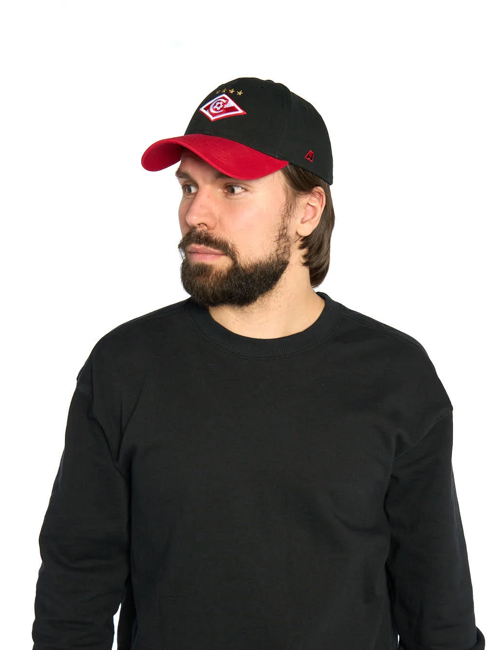 Фото Бейсболка ФК Спартак черная р.55-58 120363 со склада магазина Спортев