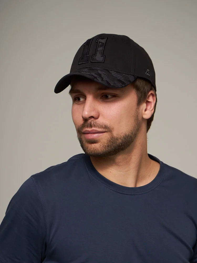 Фото Бейсболка №11 черная р.55-58 20693 со склада магазина Спортев