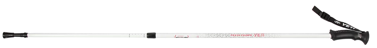 Фото Палки для скандинавской ходьбы TechTeam Yeti 115-135 см 2-секционные белые со склада магазина СпортЕВ