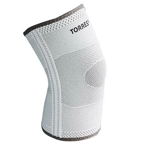 Фото Суппорт колена Torres с боковыми вставками нейлон серый PRL11010 со склада магазина СпортЕВ
