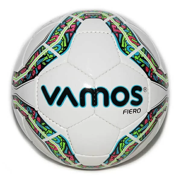 Фото Мяч футбольный Vamos Fiero 32П №5 бело-красно-голубой BV 2560-AFH со склада магазина СпортЕВ