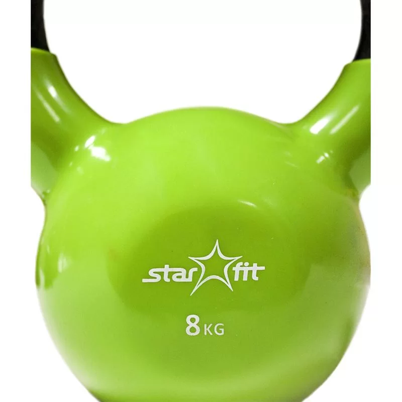 Фото Гиря виниловая 8 кг StarFit DB-401 зеленая 7105 со склада магазина СпортЕВ