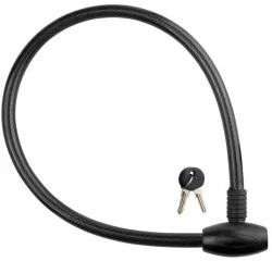Замок трос 15х800 мм STELS 84308 с ключом черный 540004