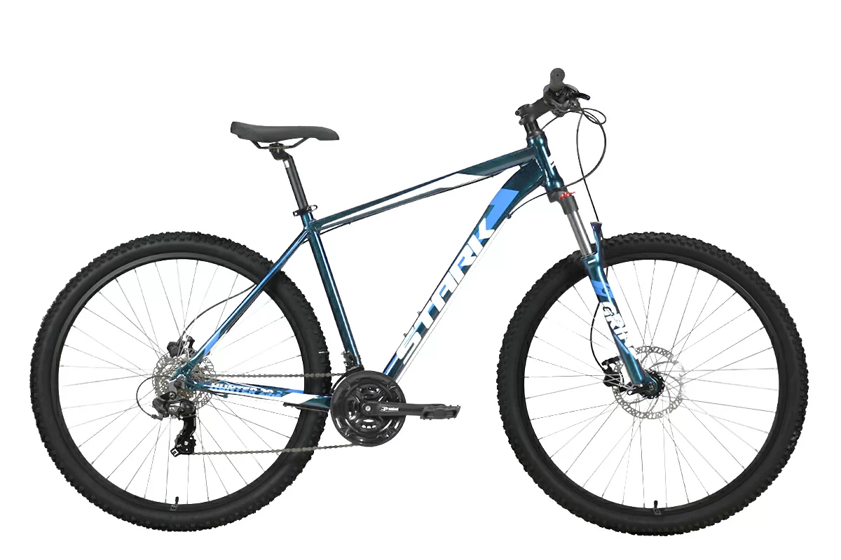 Фото Велосипед Stark Hunter 29.2 HD (2023) синий/синий/белый со склада магазина СпортЕВ