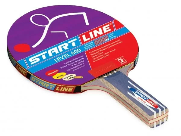 Фото Ракетка для настольного тенниса Start Line Level 600 (коническая) 60-711 со склада магазина СпортЕВ