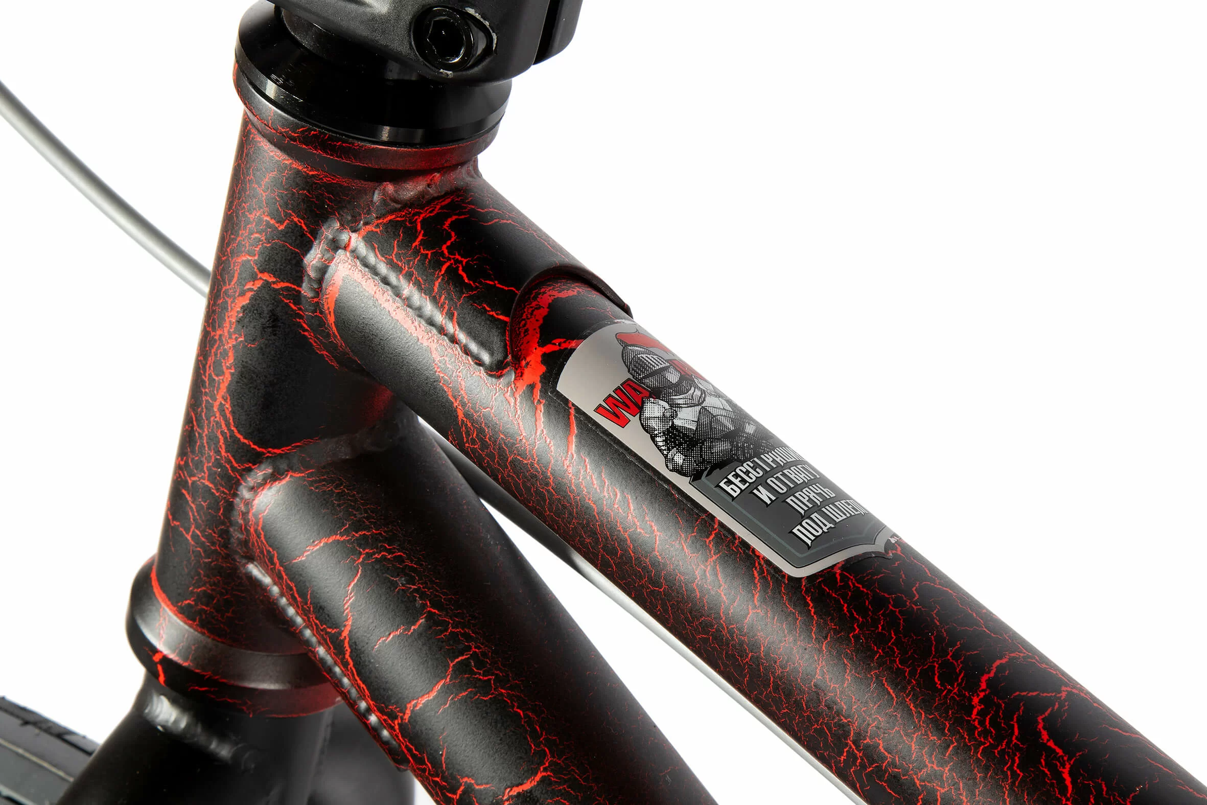 Фото Велосипед BMX TechTeam Grasshoper 20" (2021) черно-красный со склада магазина СпортЕВ