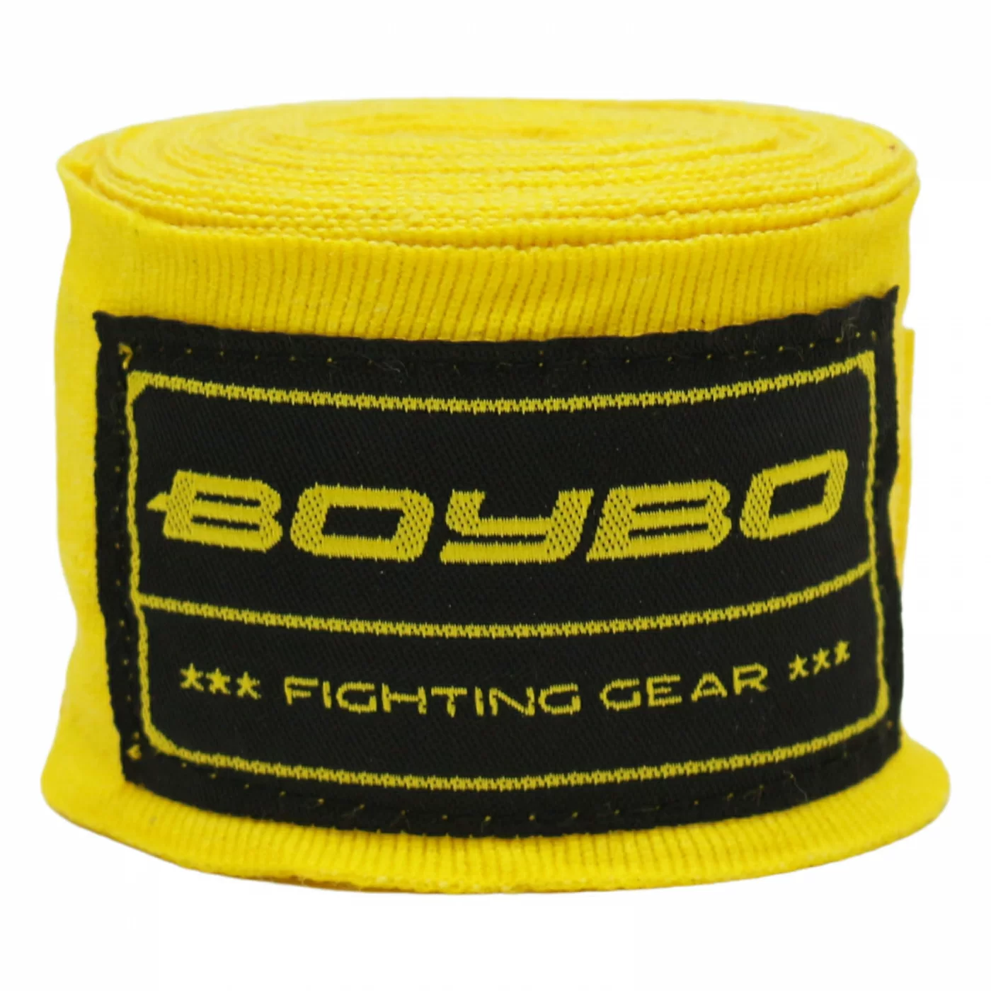 Фото Бинты боксерские 4.5 м хлопок BoyBo желтые BB1001-14 со склада магазина СпортЕВ