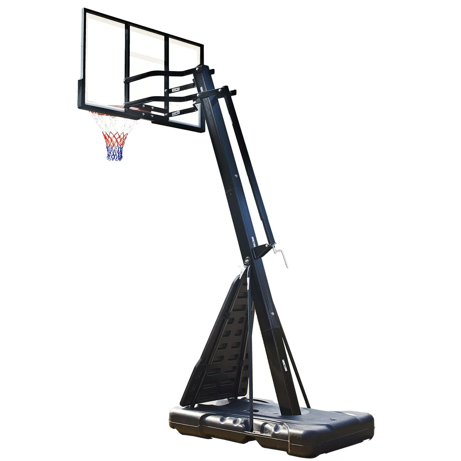 Фото Баскетбольная мобильная стойка DFC STAND54G 136x80cm стеклo со склада магазина СпортЕВ