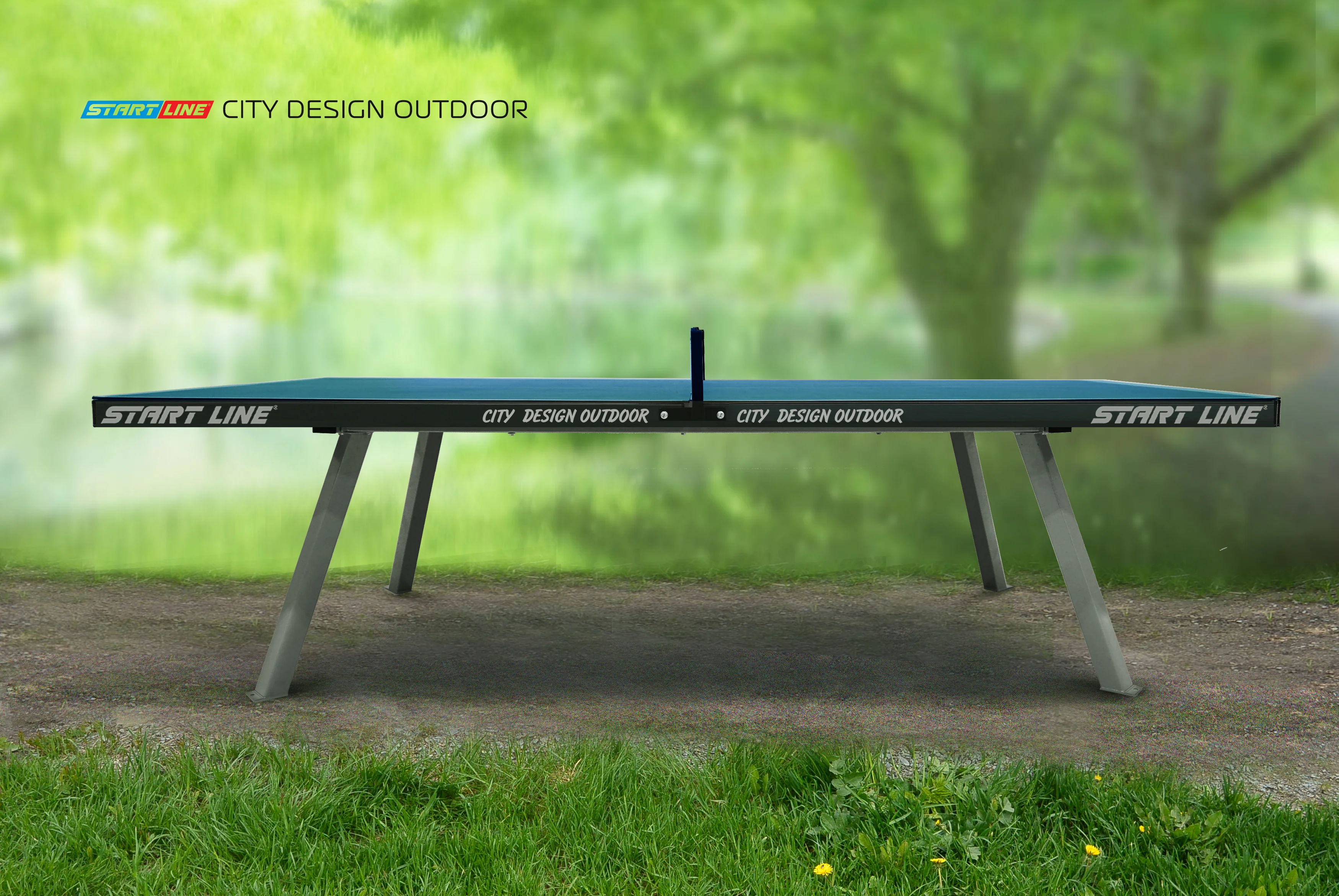 Фото Стол теннисный City DESIGN Всепогодный Синий со склада магазина Спортев